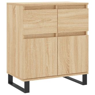 vidaXL Aparador De Madera Contrachapada Roble Sonoma 60x35x70 Cm Vidaxl