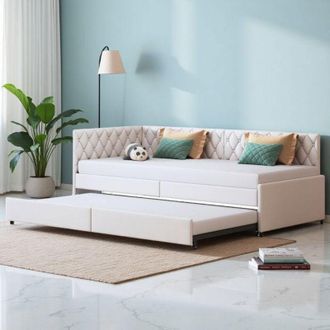 OEM Sof&aacute; Cama De 2 Plazas - 90x200cm - Dise&ntilde;o Contempor&aacute;neo - Extensible - Beige