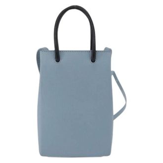 Balenciaga Pre-owned Mini Bag - Dames - Pre-owned - Blauw - Maat: ONE Size Leer