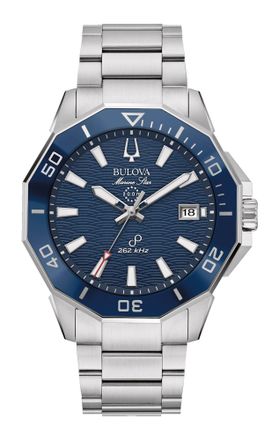 Bulova Marine Star C Serie Hpq Precisionist Heren Zilveren Horloge 96B433