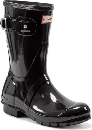 Hunter Womens Original Short Gloss Rain Boots - Black