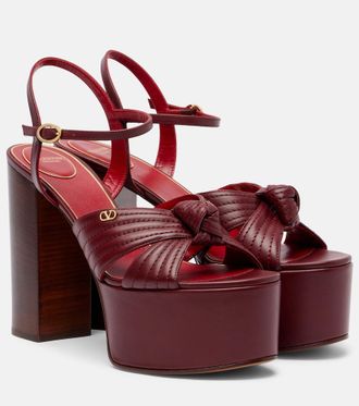 Valentino Garavani Sandalias con plataforma Crasher de piel con VLogo