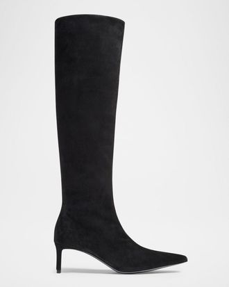Khaite Ona Suede Knee-High Boots