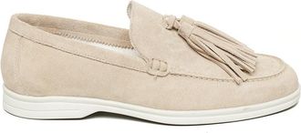 Steve Madden Ojane Flat Shoe BEIGE SUEDE