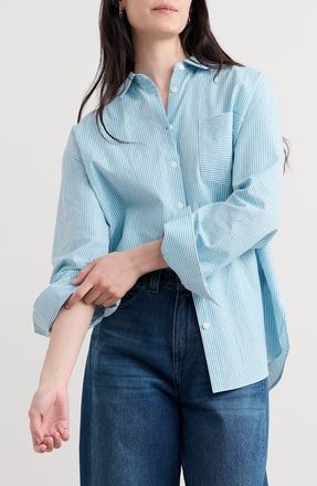 Seasalt Cornwall Isla Organic Cotton Shirt in Mini Sunrise Skipper at Nordstrom, Size 10 Us