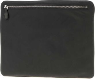 Dolce & Gabbana Mens Charcoal Fabric Clutch Grigiogrigio