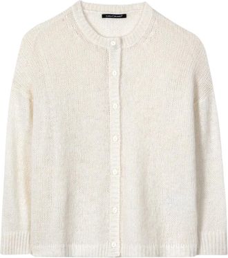 Luisa Cerano Cardigan - Dames - Vesten - Wit - L - Wol - Truien & Vesten