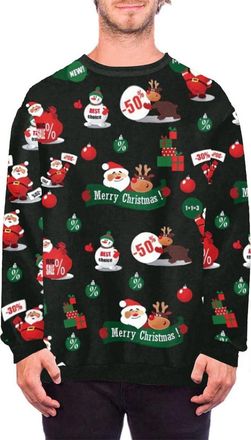 Generic Christmas Jumper Mens Funny Christmas Shirt Mens Long Sleeve Jumper Christmas Mens Large Sizes Christmas Cat Santa Sweatshirt Long Sleeve Shirt Christ