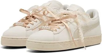 Puma Suede Bloom Sneaker in Frosted Ivory/silver Fog at Nordstrom, Size 10.5