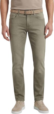 Pierre Cardin Lyon tapered fit broek bruin