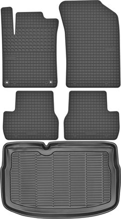 OEM Juego De Alfombrillas De Goma Para Coche Y Maletero Para Citro&euml;n C3 Ii Hatchback (2010-2016)