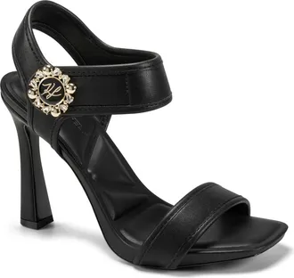 Karl Lagerfeld Celida Ankle Strap Sandal in Black at Nordstrom, Size 6.5
