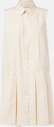 Moncler Abito chemisier in popeline di cotone e seta