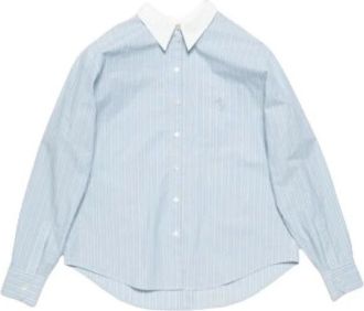 Acne Studios Montpellier Coqueline Shirt - Dames - Overhemden - Blauw - M - Katoen - Overhemden