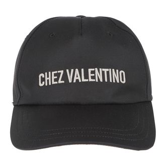 Valentino Garavani Caps, male, Black, Size: 59 CM Chez Valentino Baseball Cap