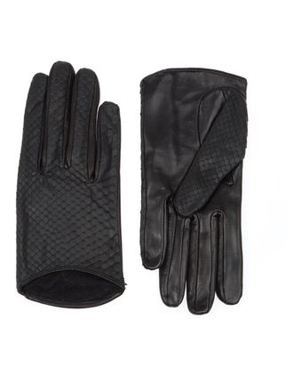 Imoni snakeskin gloves - women - Calf Leather/Silk - 7 - Black