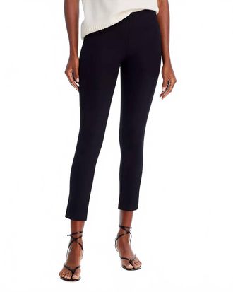 Veronica Beard Zip Back Scuba Pants In Black