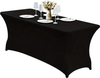 OEM Funda Rectangular Enrollable Para Mesa De Patio, Lavable Y Sin Arrugas, De Una Sola Pieza, Bodas, Banquetes Y Fiestas [1837676 Cm, Azul Real]