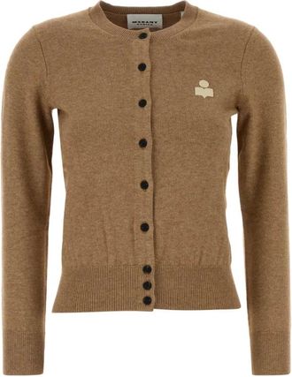 Isabel Marant Cardigans, female, Brown, Size: 2XS Mona Cardigan