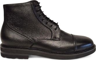 Henderson Baracco Stivali stringati in pelle - Nero