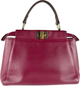 Fendi Pre-owned Handbags, female, Pink, Size: ONE SIZE Pre-owned Vintage Shoulder Bag