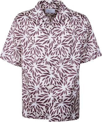 Prada Overhemden, Heren, Veelkleurig, S, Katoen, Short Sleeve Shirt