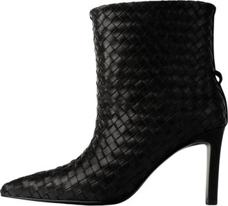 L37 Pola Haklaarzen - Dames - Laarzen met Hak - Zwart - 40 EU - Leer - Schoenen