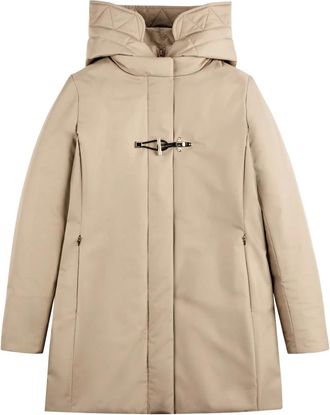 Fay Jassen, Dames, Beige, XS, Toggle Coat Tecnico DB Front Stac