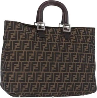 Fendi Pre-owned Zucca Canvas Tote - Dames - Vintage Shopper - Bruin - ONE Size - Vintage