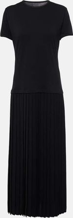 Maison Margiela Pleated cotton midi dress