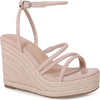 Berness Rivka Platform Espadrille Wedge Sandal in Beige at Nordstrom Rack, Size 6.5