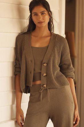 Eberjey Crop Cardigan Sweater