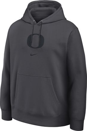 Nike Oregon Washed Club Nike Mens College Pullover Hoodie in Grey | 16TW06FUON-8R4