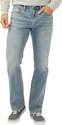 Silver Jeans Co Jace Slim Bootcut Stretch Jeans in Rugged at Nordstrom, Size 30 X 30