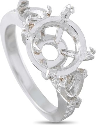 Luxury Bazaar Platinum 0.65ct Diamond Mounting Ring MF16-082026