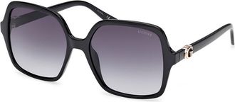 Guess GU00190 01B Womens Sunglasses Black Size 57