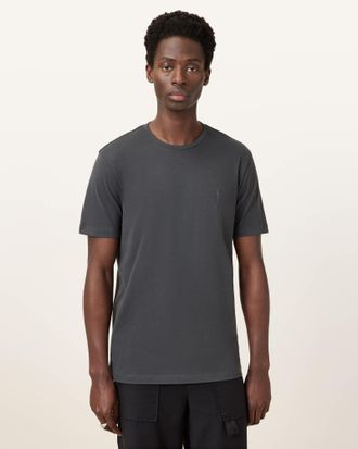 AllSaints Mens Cotton Brace Brushed Cotton Crew Neck T-Shirt, Size: XXL