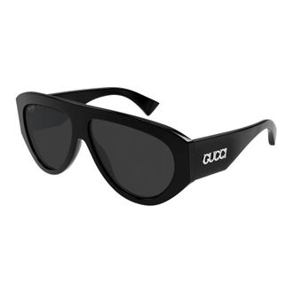 Gucci Zonnebril - Heren - Zonnebrillen - Zwart - 58 MM - Accessoires