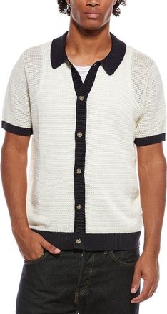 Onia Linen Button Up Sweater