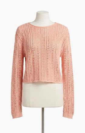 Z Supply Upland Crochet Sweater In Bellini