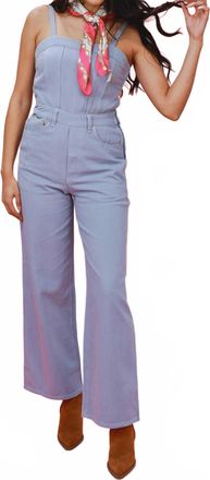 Entro Coastal Cowgirl Denim Jumpsuit In Blue