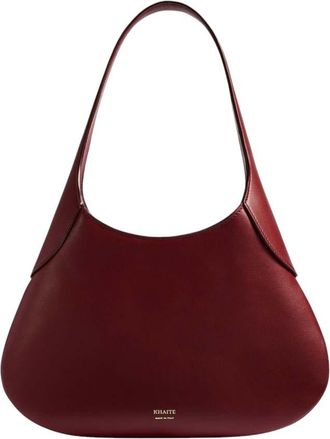 Khaite Maroon Joan Small Shoulder Bag