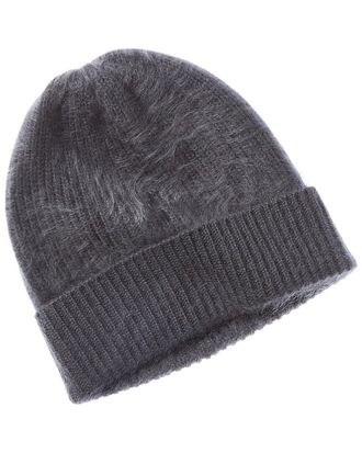 Sofiacashmere Sofiacashmere Brushed Cashmere Chunky Rib Hat