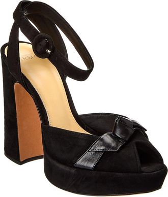 Alexandre Birman Pepitta 120 Suede Platform Sandal