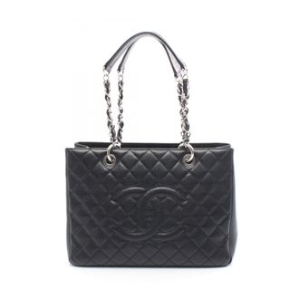 Chanel Black Leather Tote Bag (Pre-Owned)