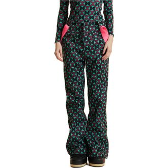 Cynthia Rowley Turtle Neck Lycra Top in Burgundy/green at Nordstrom, Size X-Small