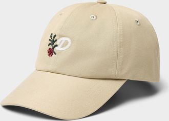 Drake's Mens Floral monogram baseball cap