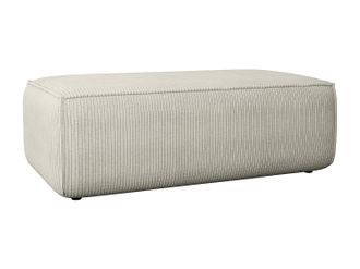 Vente-Unique Puf de pana beige AMELIA