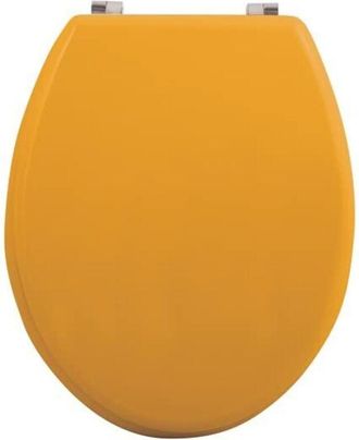 MSV Sedile WC in MDF CL&Eacute;O Zafferano Opaco, Cerniere in Acciaio Inox
