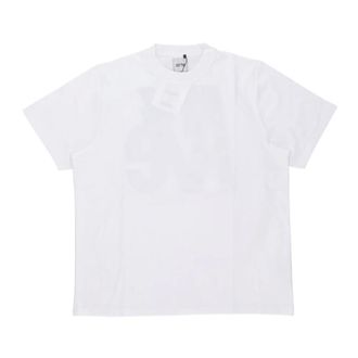Arte Big Logo Back T-shirt - Heren - Tops - Wit - Maat: XL Katoen